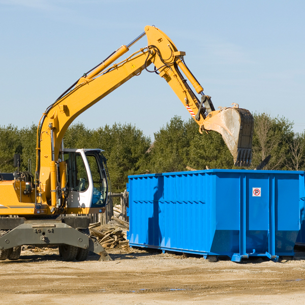 are there any restrictions on where a residential dumpster can be placed in Virginia City Nevada